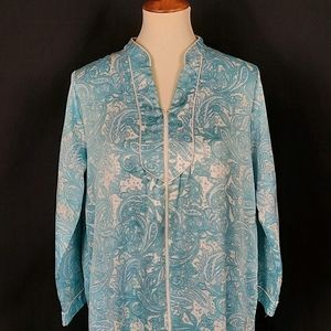 Miss Elaine- Paisley Zip Robe Relax